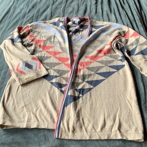 J Jill cardigan with southwest print
